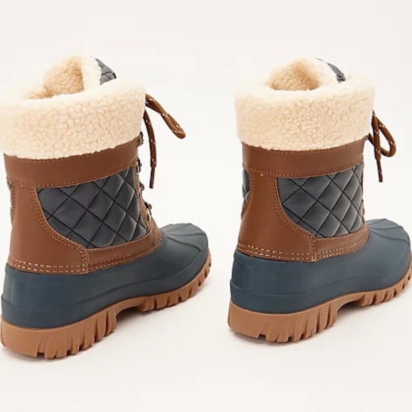 New Storm By Cougar Waterproof Lace Up Winter Snow Boots Carlisle Mid Calf NIB - Picture 2 of 6